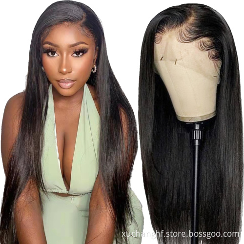 Wholesale Brazilian Hair 13x6 Transparent Lace Wig,Virgin Cuticle Aligned Human Hair Lace Front Wig,Lace Wig For Black Women